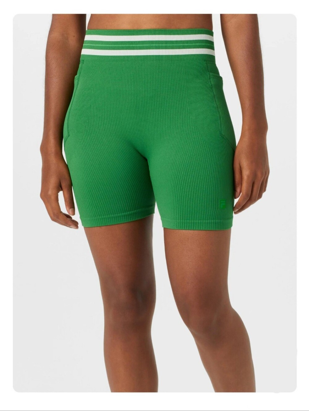 NWT FILA Women's Lucky Ace Seamless Bike Shorts Green Size S $70